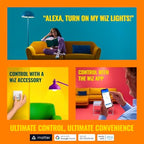 WiZ Connected 120W PAR38 LED Smart Light Bulbs - 3 Pack - Connects to Your Wi-Fi - E26 Smart Bulb - Control with Voice or App + Activate with Motion - Matter Compatible - Image 6