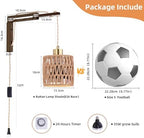 Hanging Grow Lights for Indoor Plants - 35W 4000K Full Spectrum Plant Light, Wall Mounted Grow Light with Wooden Bracket, Timer, 15FT Power Cord, Ideal for Plants, Flowers & Home Decor - Image 7