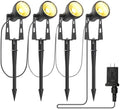 4 Pack Low Voltage Landscape Lighting, Garden Spotlights by HOMECHOOSE
