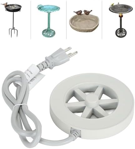 Bird Bath Heater Thermostatically Controlled Full Coverage De Icer for Winter Outdoor Fountain Water Heating - Image 6