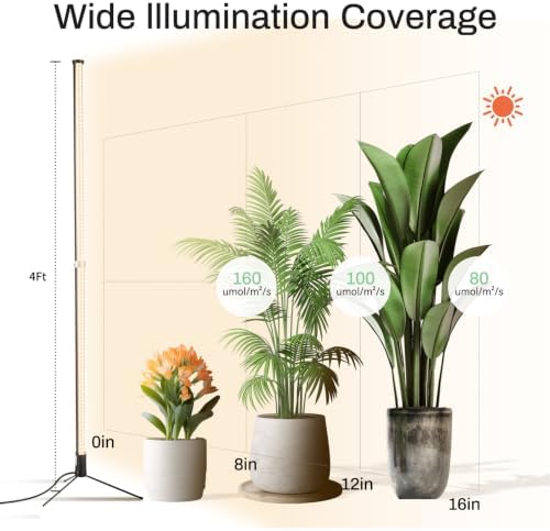 Standing Grow Lights for Indoor Plants, 4FT Plant Growing Lamps for Office - Image 5