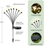 4 Pack Firefly Solar Garden Lights, Swaying Outdoor Decor for Yard - Image 2