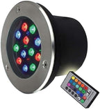 Submersible LED Light - Outdoor Recessed Spot Light, IP68 Waterproof Stainless Steel Pool Spotlight, RGB Color Changing Landscape Lights, with Remote Control Underwater Pond Lights(6w(24V)) by Unknown