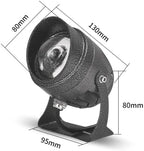 Narrow Beam Spotlight - 10W Long Distance Wall Washer Spotlight, IP65 Waterproof Flood Light, Outdoor Architectural Lawn LED Landscape Lamp(Blue) - Image 2