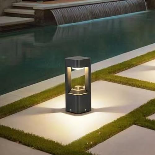 Landscape Path Lights IP65 Waterproof Bollard Lights 3000K Modern Outdoor Path Lights Bollard for Lawn, Patio, Courtyard, Driveway Landscape Lighting by Unknown