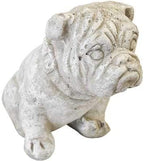 Athens Small Bulldog Statue, Marble Tone by Athens+Stonecasting+Inc