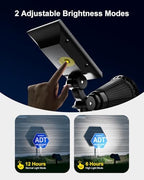 FALOVE 6 Pack Solar Spot Lights Outdoor Cool White LED Waterproof Landscape - Image 4