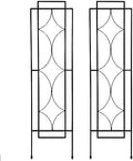 Sunnydaze 60" Black Metal Garden Trellis for Climbing Plants, 2-Pack by SunnydazeDecor