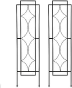 Sunnydaze 60" Black Metal Garden Trellis for Climbing Plants, 2-Pack by SunnydazeDecor