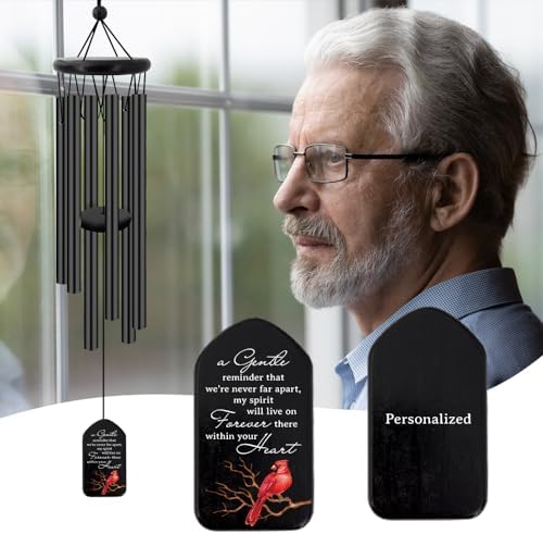 Personalized Wind Chime Sympathy Gifts, Wind Chimes for the Loss of A Loved One, Commemorating a Deceased Friend, Memorial Gifts expressing Sympathy and Condolences - Image 5