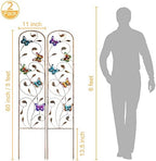 2 Pack Metal Garden Trellis for Climbing Plants - Image 2