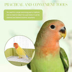 Parrot Bathtub Bird Automatic Bath Shower,Large Bird Shower Fountain Indoor Bathtub with Running Water, Contains USB and Pump,for Pet Birds, African Grey, Cockatiel, Conure, Budgie, Lovebird(White) - Image 5