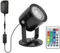Colored Pond Lights with Timer, 20 Ft Cable Underwater SpotLights IP68 Waterproof Aluminium Case Fountain Light Submersible for Outdoor Pond Fountain Waterfall, 8W 1 Lights by TENSUL
