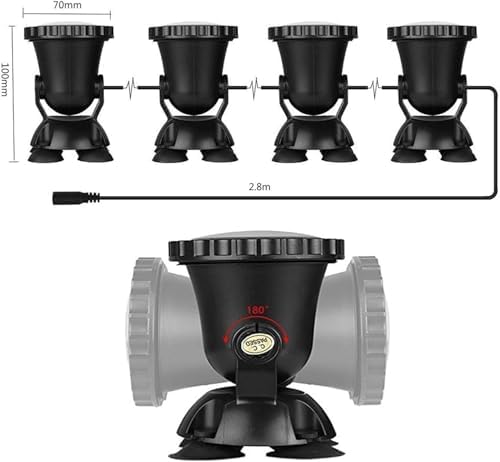 Submersible LED Fountain Light - 12V Underwater RGB Spot Lamp, IP68 Waterproof Garden Pond Light, Remote Control Amphibious Change Color Landscape Lights(4PCS) - Image 2