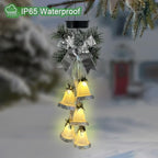 Christmas Bells Solar Mobile Lights,Wind Chimes for Outside & Hanging Decor - Image 5