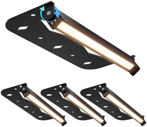 Teekuv 4 Pack 7 Inch LED Retaining Wall Lights, 5W, 2700K Soft White by Teekuv