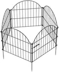 Garden Fence Panels, 24in H x 9.68ft L, 5 Panels with Gate Rust-Resistant Decorative Garden Fence, No Dig Small Garden Fence, Animal Barrier Fence for Garden Yard Flower Bed Patio Outdoor by Kiplant