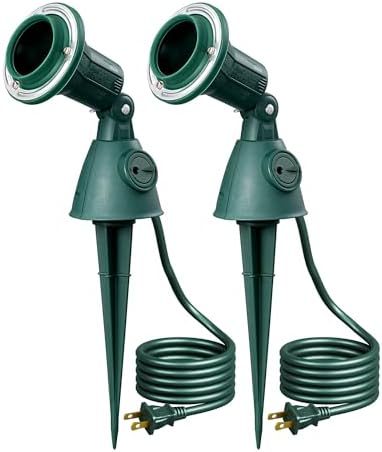 EDISHINE Halloween Dusk to Dawn 120V Outdoor Spotlight, Waterproof Lights by EDISHINE