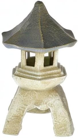 Design Toscano Asian Decor Pagoda Lantern Indoor/Outdoor Statue, Giant, Fiberglass Cast Stone Resin, Two Tone Stone Finish - Image 6