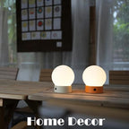 WEILAILUX Small Shower Lamp Waterproof, Cordless Globe Table Lamp (Black) - Image 3
