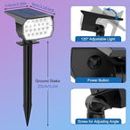 Tadyreal Solar Color Changing Spot Lights Outdoor Waterproof Colored RGB Solar Powered Landscape Lights for Yard 7 Lighting Modes Multicolor Solar Spotlights for Pathway Garden Outside (10 Pack) - Image 6