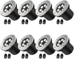 JESLED 8 Pack Low Voltage Landscape Lights, 6000K LED Well Lights by JESLED
