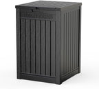EasyUp 56 Gal Waterproof Outdoor Storage Box UV Resistant Deck Box by EASYUP
