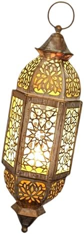 ordinarYone Moroccans Iron Candle Holders Hanging Candle Lamp With Intricate Cutout Design For Romantics Home Decors and Outdoor Use - Image 3