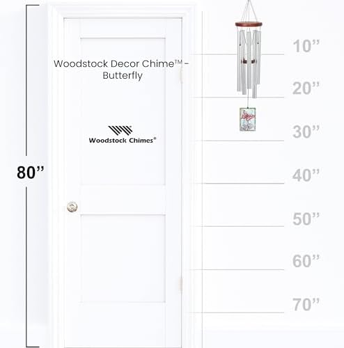 Woodstock Wind Chimes 26" Cardinal Garden Chime, Stained-Glass Acrylic Wind Catcher Chimes Silver Aluminum Tubes, Windchime for Outside Garden Decor, Outdoor Patio and Front Porch - Image 3