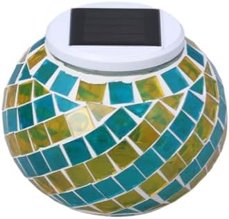 Ciieeo Solar Lawn Light Glass Ball Color Changing Outdoor Holiday Lamp by Ciieeo