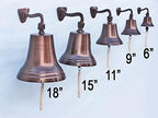 Hampton Nautical BL-2019AN-6 Antiqued Copper Hanging Ships Bell 6" - Nautical Decor - Nautical Home Decoration - Image 6