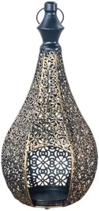 Decorative Candle Holders - Moroccan Metal Lantern Candlestick | Hanging - Image 6