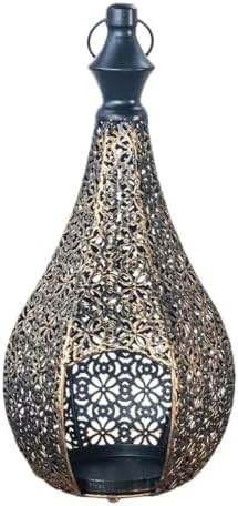 Decorative Candle Holders - Moroccan Metal Lantern Candlestick | Hanging - Image 6