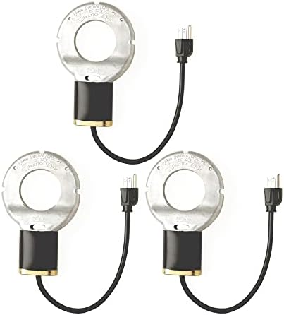 Farm Innovators 150W Premium Electric Submersible DeIcer Heater w/Internal Thermostat for Bird Baths & Concrete Fountains, Cast Aluminum (3 Pack) by FarmInnovatorsInc