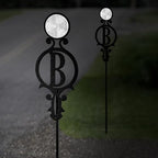 Touch of Class Pathways Driveway Marker Stake, Monogram, Black, Set of 2 - Image 4