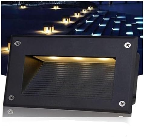 Landscape Lamp - LED Recessed Stair Spotlight, LED Beam Light, IP67 Embedded Waterproof LED Footlight, Buried Corner Wall Lamp for Outdoor Hallway, Garden, Balcony(Green) by Unknown