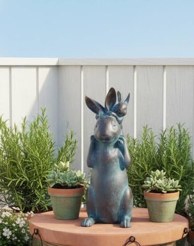 Newman House Studio Garden-Statues Bunny-Decor - Yard Proch Outdoor Décor - Image 4
