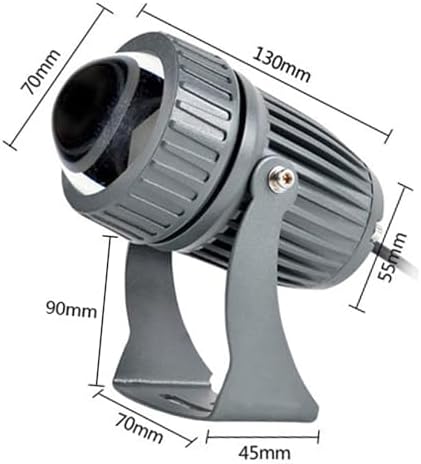 Rotation Led Beam Lamp, 10W Outdoor LED Spot Lights, IP66 Waterproof Ground Landscape Lights, Narrow Beam Wall Washer Spotlights, for Billboard Building Lighting(Green,110-230V) - Image 2