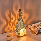11.6inch Moroccan Lantern Lamp Decorative Candle Holders for Ramadan Decorations, Hanging, Outdoor Patio or Porch, Indoor Home Decor（White） - Image 3