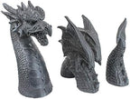 Design Toscano The Dragon of Falkenberg Castle Moat Lawn Garden Statue, 28 Inch Long, 14 Inch Tall, Cast Stone Resin, Gray Stone Finish - Image 3