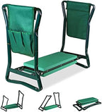 Garden Kneeler and Seat with Free Tool Pouches, Heavy Duty Gardening Bench for Kneeling and Sitting Folding Garden Stools with Tool Pouch and Kneeling Pad by Unknown