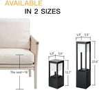 Solar Floor Lamp Outdoor Waterproof, 13.7" H 4-Pack - Image 3