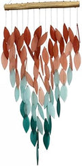 Deluxe Coral Ombre Waterfall Glass Wind Chime, Coastal, 23.5 Inch by GiftEssentials