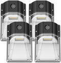 30W Mini LED Wall Pack Light with Dusk to Dawn Photocell, 5000K Wall Pack Light Outdoor Led, AC120V 3600LM Waterproof Outdoor Commercial Lighting Fixture for Garage, Warehouse, Garden, (4 Pack) by GGJIA