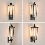 2-Pack Outdoor Wall Light,Black Exterior Waterproof Lantern - Image 5