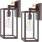 Dusk to Dawn Outdoor Lighting Fixtures for House, ORB Sensor Porch Exterior Lights Wall Mount, Anti-Rust Wall Light, Wall Sconce Lamp, Waterproof Wall Lantern for Garage, 2-PACK by PARTPHONER