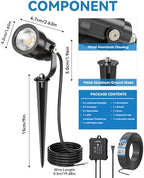 HIBOITEC All-in-One Low Voltage Landscape Lighting Kit, Dusk to Dawn, 8 PCS - Image 7