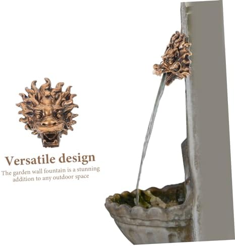 Dragon Head Fountain Decor Resin Wall Mount for Outdoor Villa - Image 7