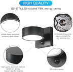 Motion Sensor Outdoor Lights, Aluminum Outdoor Wall Sconce, LED Porch Lights, Exterior Lighting fixtures, Waterproof 3000K/4000K/5000K Front Porch Light for Garage Enterway - Image 6