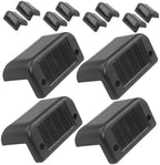 Cabilock 12pcs Solar Fence LED Step Lights for Patio, Xmas Outdoor by cabilock